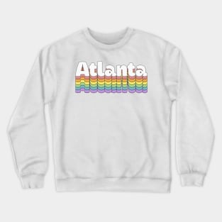 Atlanta, Georgia  // Retro Typography Design Crewneck Sweatshirt
